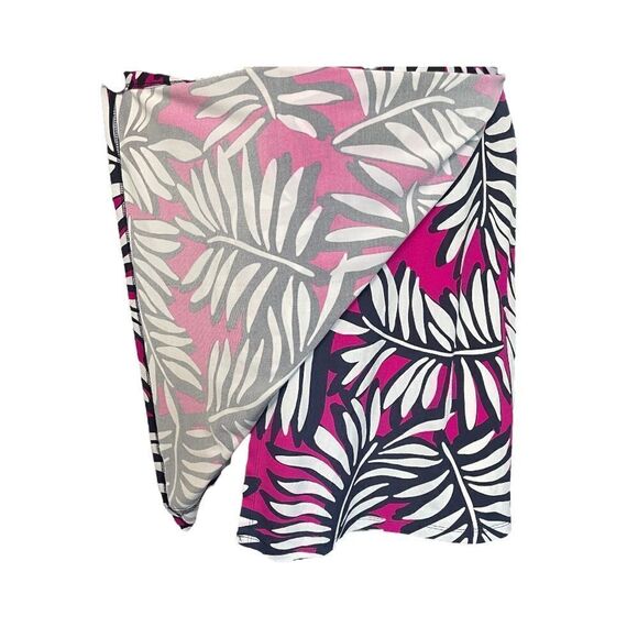 LAUNDRY Shelli Segal Wrap Dress Pink Navy White Floral Sleeveless Stretch 2 - Picture 5 of 6